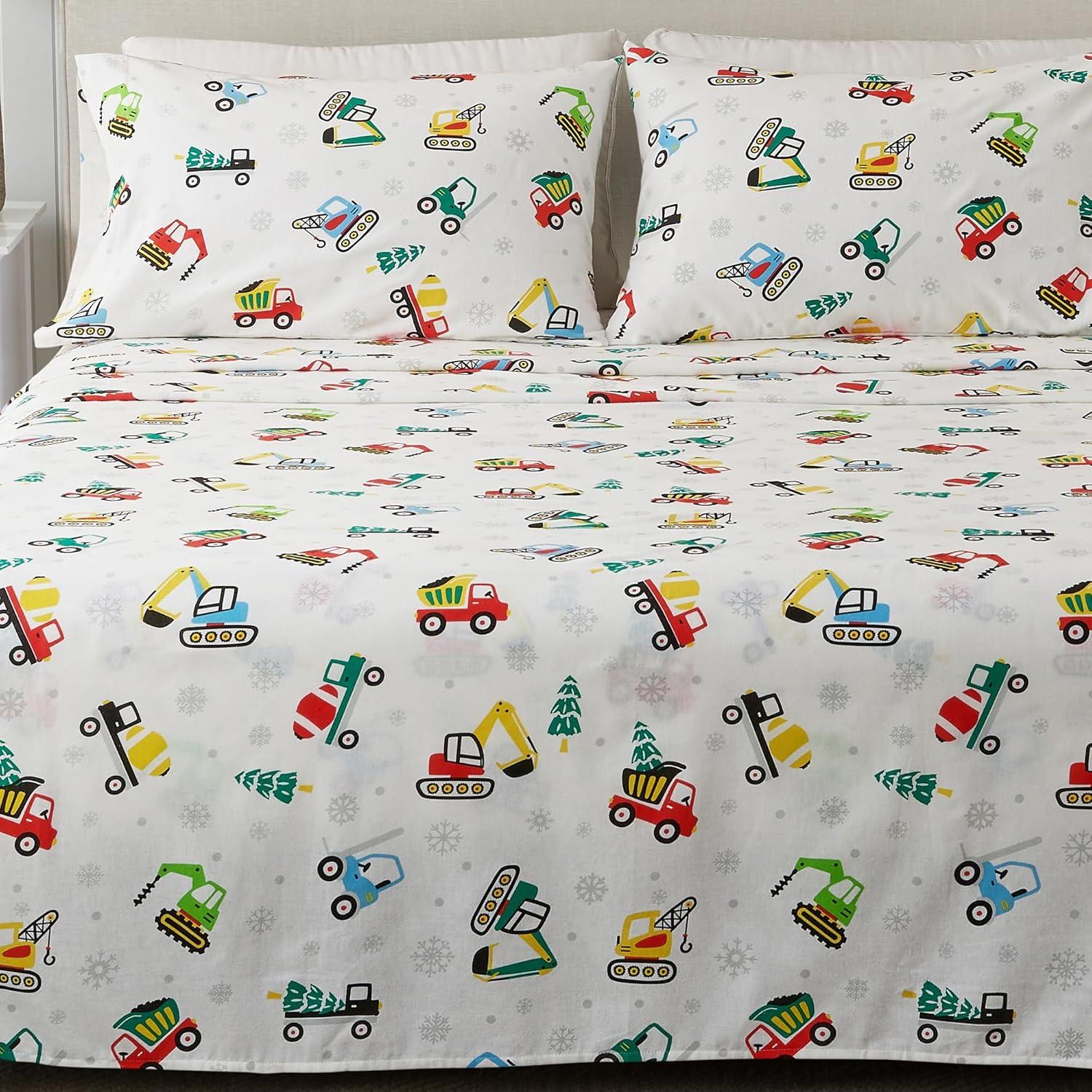 100% Cotton Christmas Flannel Sheets - Great Bay Home