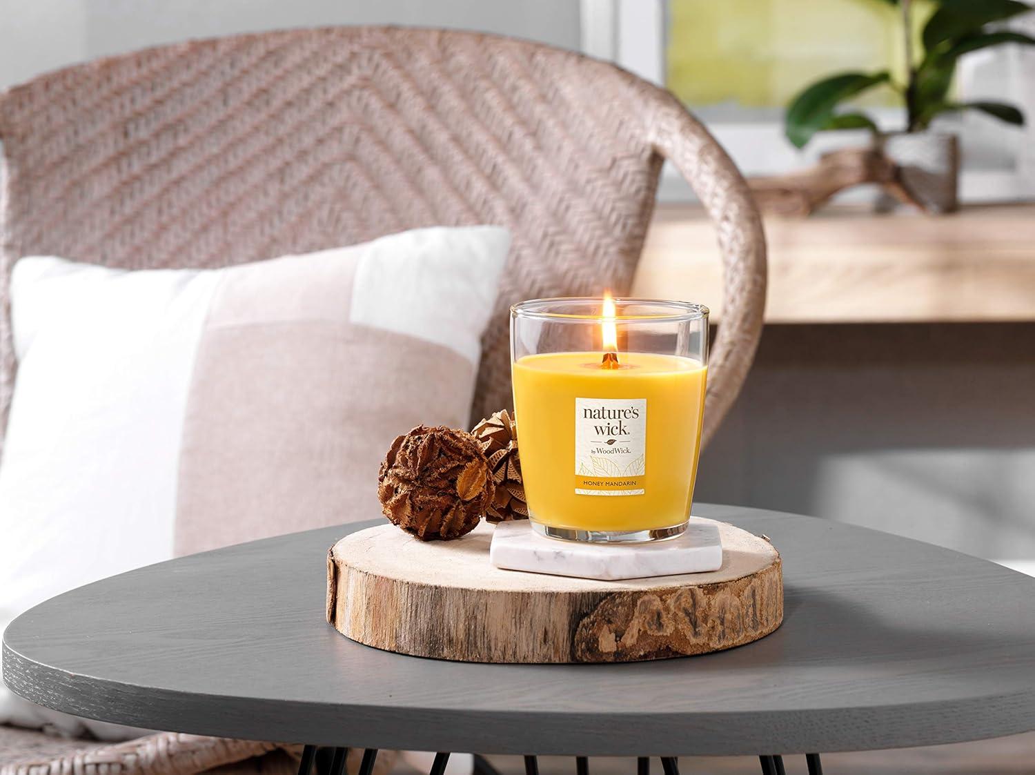 Nature's Wick Honey Mandarin Candle