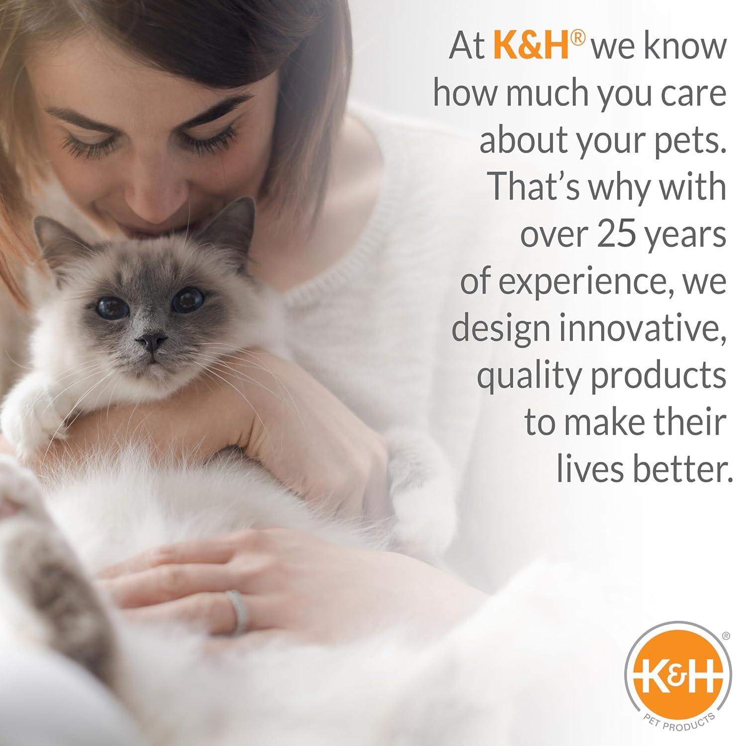 K&H Pet Products Thermal-Bowl 32oz. Slate Gray 12W