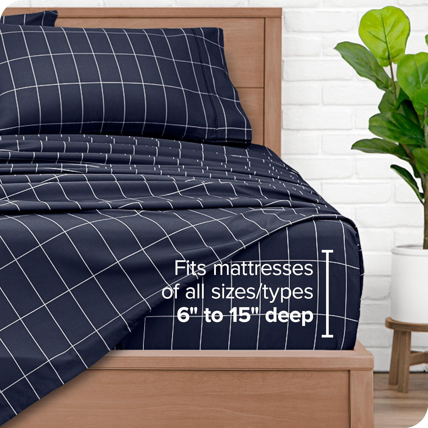 Bare Home Sheet Set - Luxury 1800 Ultra-Soft Microfiber Bed Sheets - Double Brushed - Deep Pockets - Easy Fit