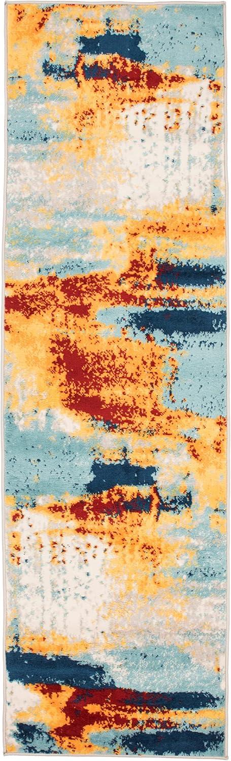 World Rug Gallery Bohemian Abstract Modern Area Rug