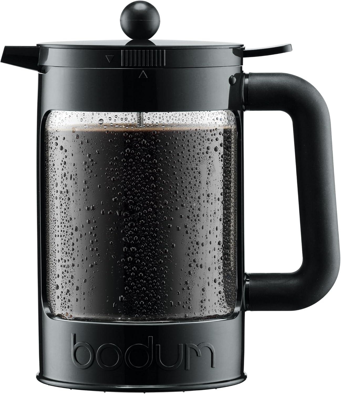 Bodum Bean Cold Brew Press and Iced Coffee Maker, 51 Ounce, Black