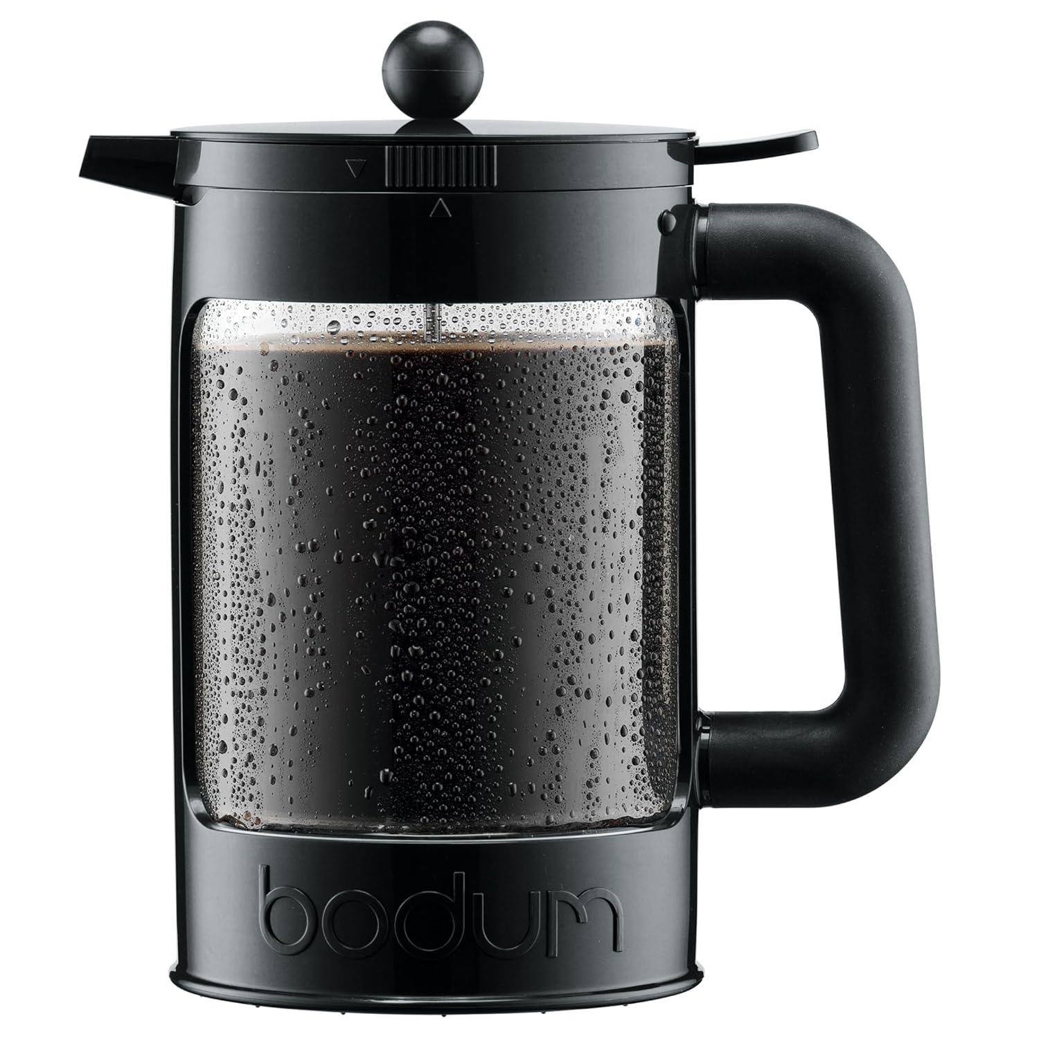 Bodum Bean Cold Brew Press and Iced Coffee Maker, 51 Ounce, Black