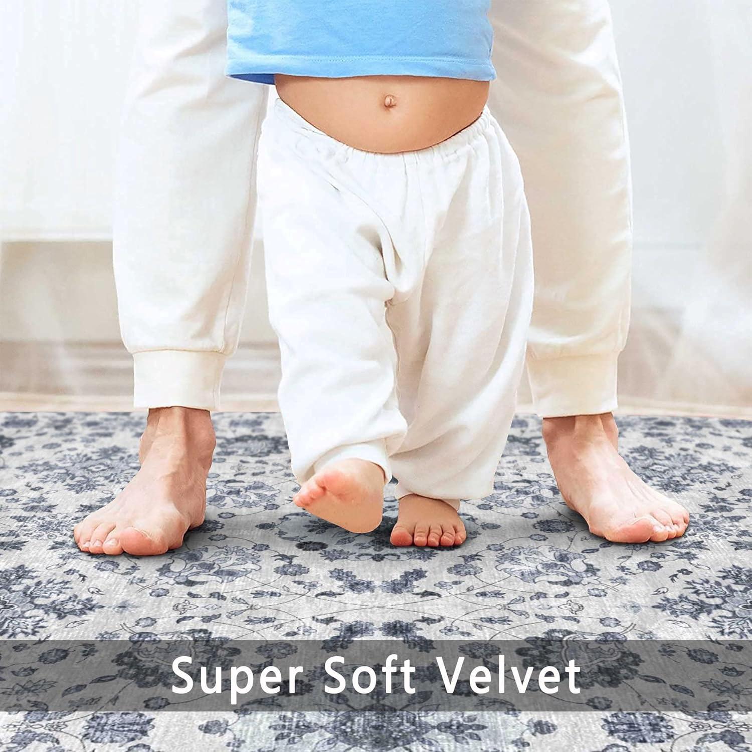 3' X 5' Modern Persian Vintage Moroccan Traditional Area Rug, Ivory/Blue/Red - JONATHAN Y