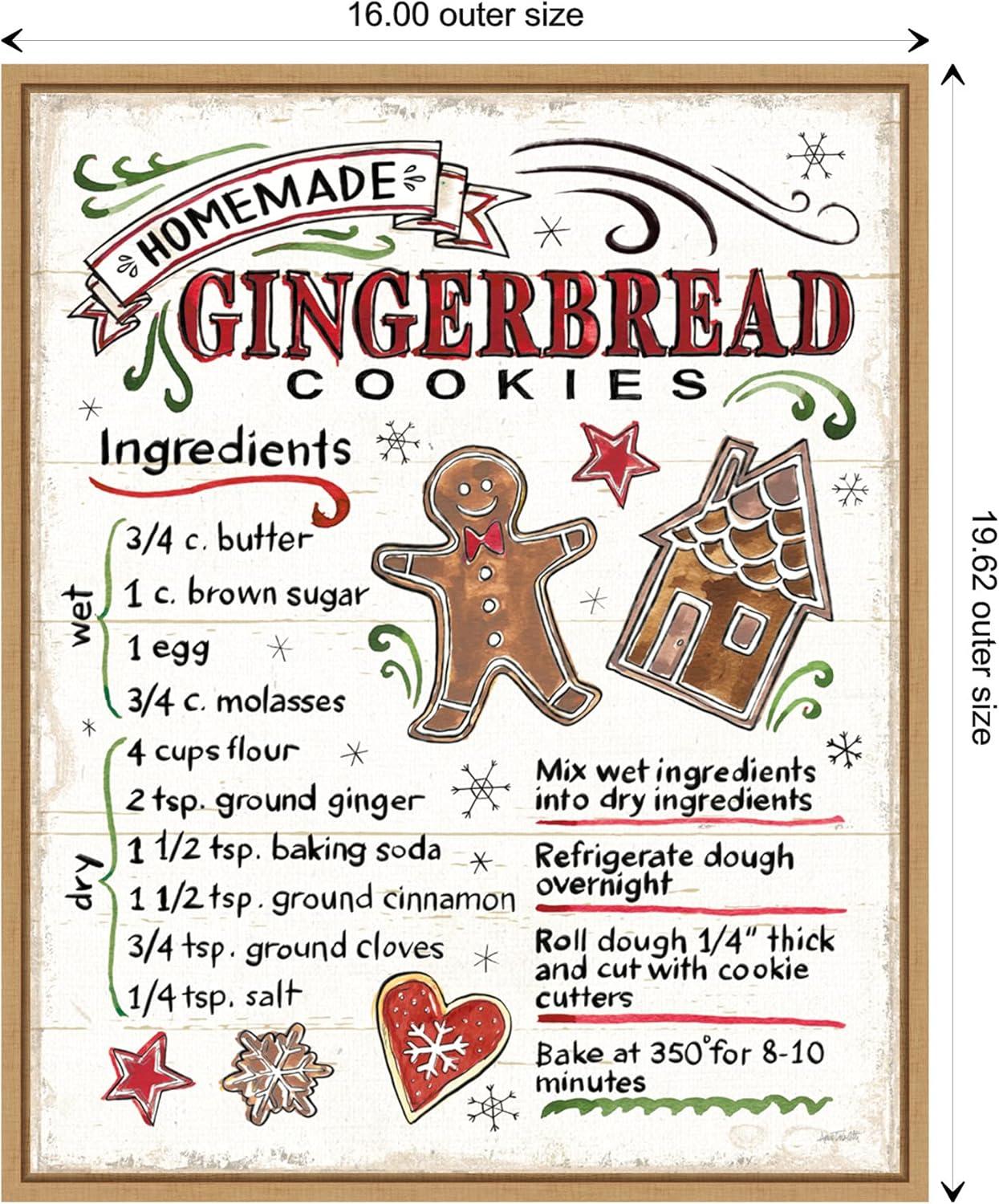 16" x 20" Christmas Treats VI Framed Wall Canvas - Amanti Art: Anne Tavoletti, Holiday Decor, Vertical Display