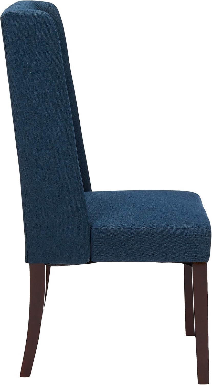 Christopher Knight Home Set of 2 Blythe Tufted Dining Chairs Navy Blue: Polyester Upholstery, Hardwood Frame