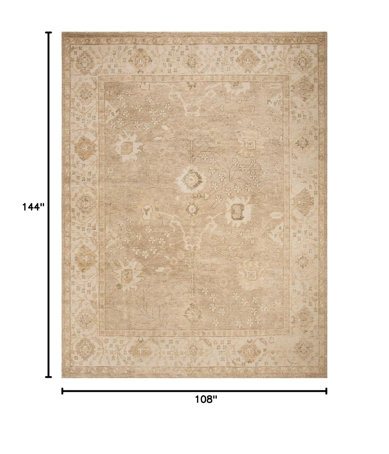 Izmir IZM134 Hand Knotted Area Rug - Gold/Ivory - 9'x12' - Safavieh