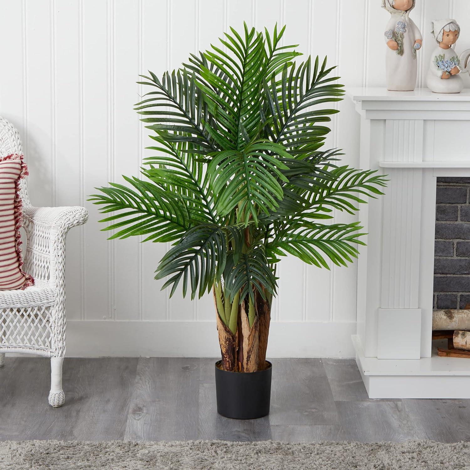 Lush Green Kentia Palm 50.5" Artificial Floor Plant in Pot