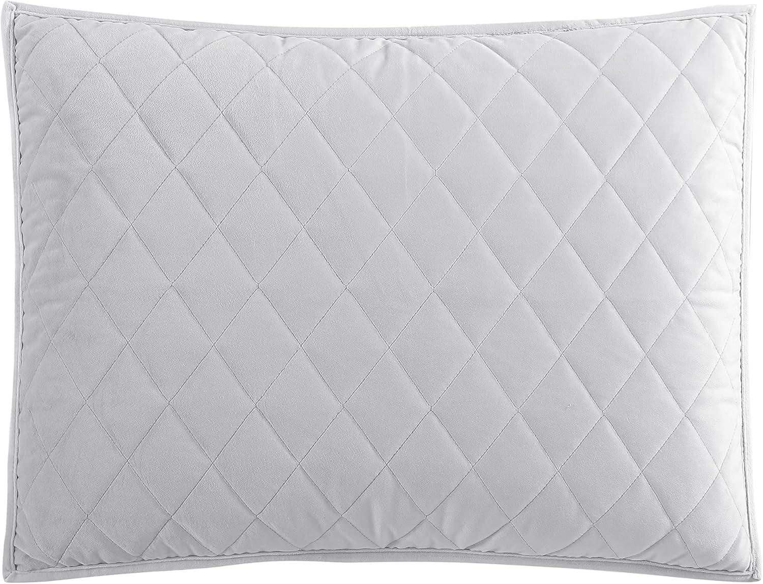 Vera Wang Waffle Stripe Vera Wang Diamond Velvet Quilt Set