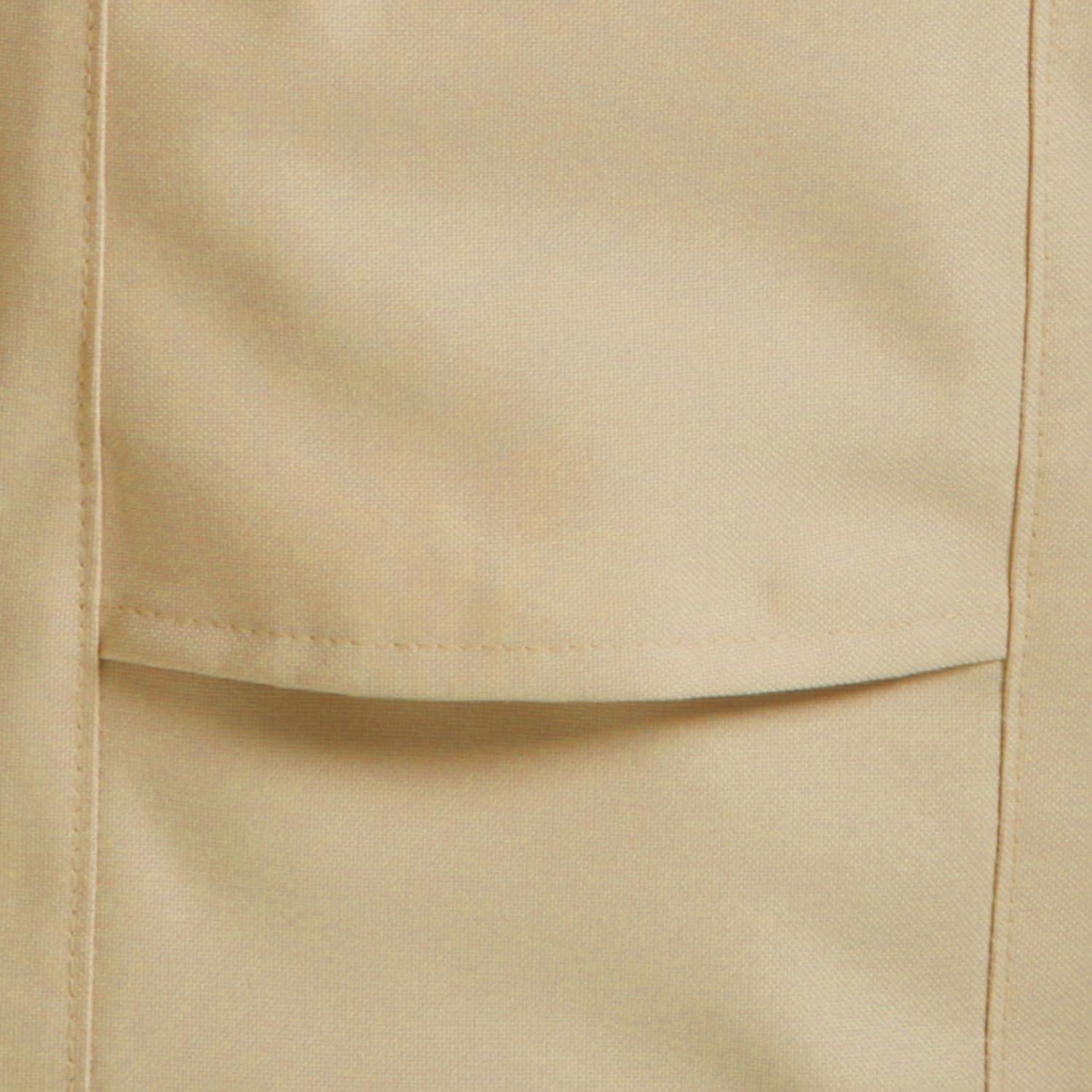Classic Accessories 38" x 40" x 31" Beige and Brown Rectangle Patio Chaise Lounge Cover (2 Pack)