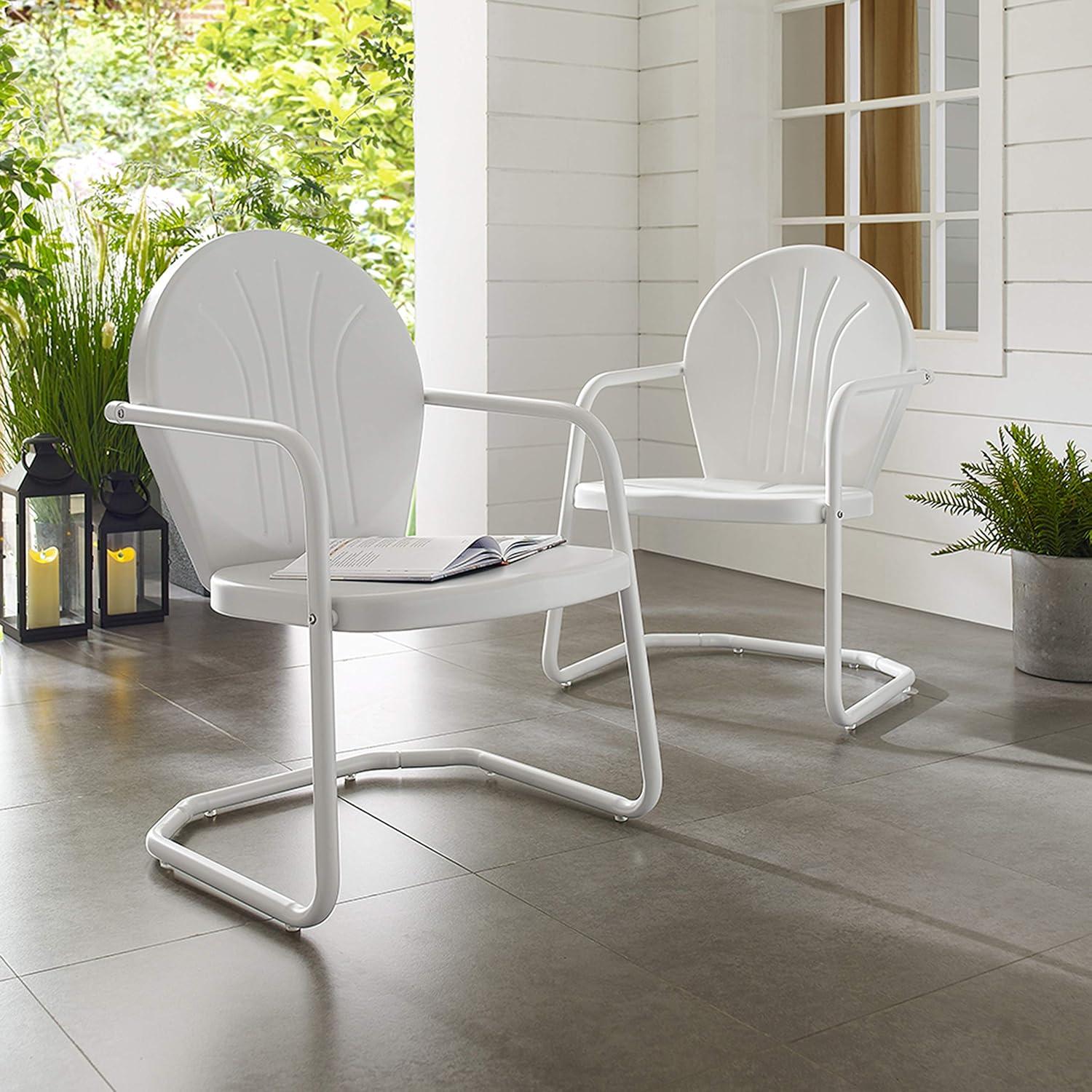 Griffith Metal Chair in White Finish