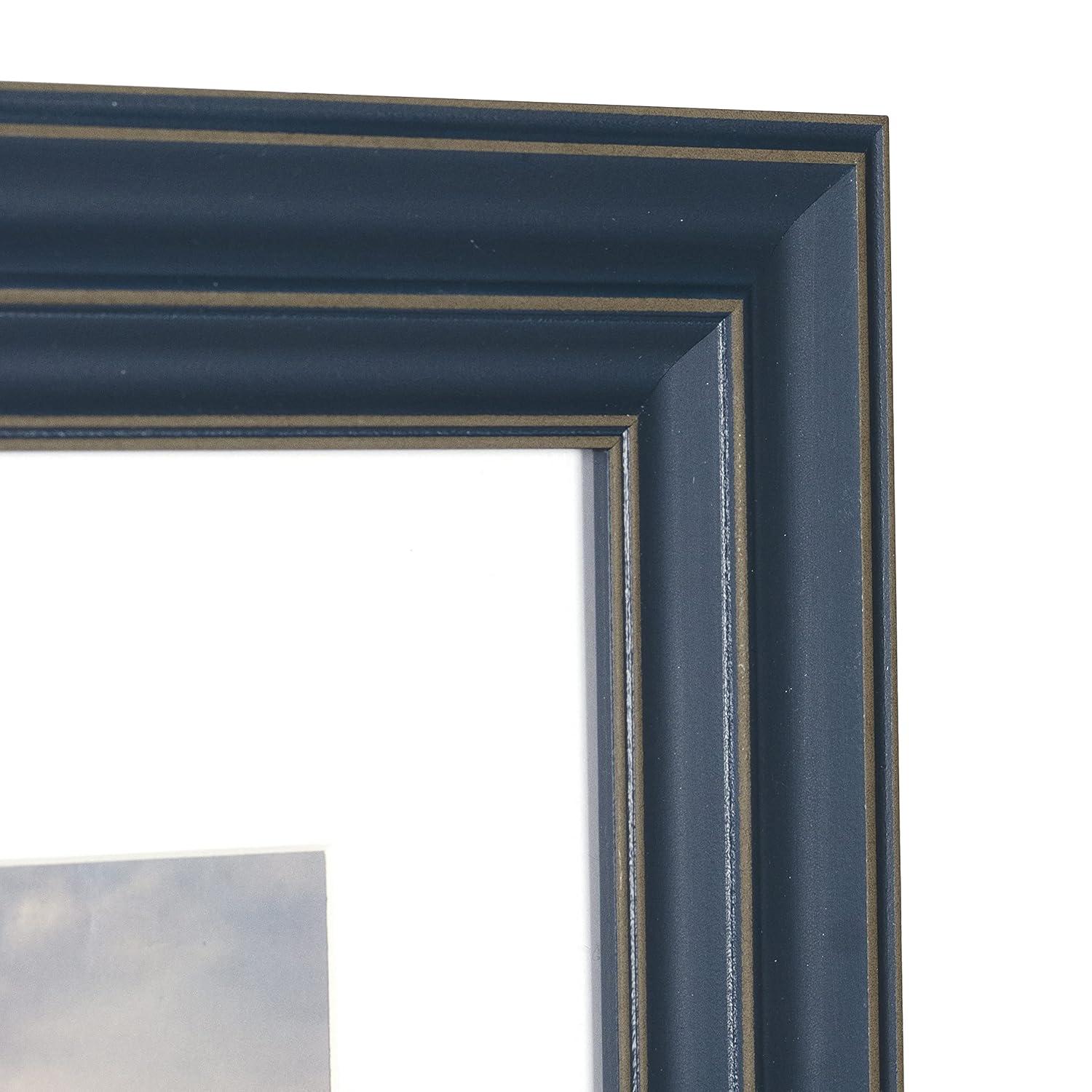 Malden Indigo Picture Frame with Mat