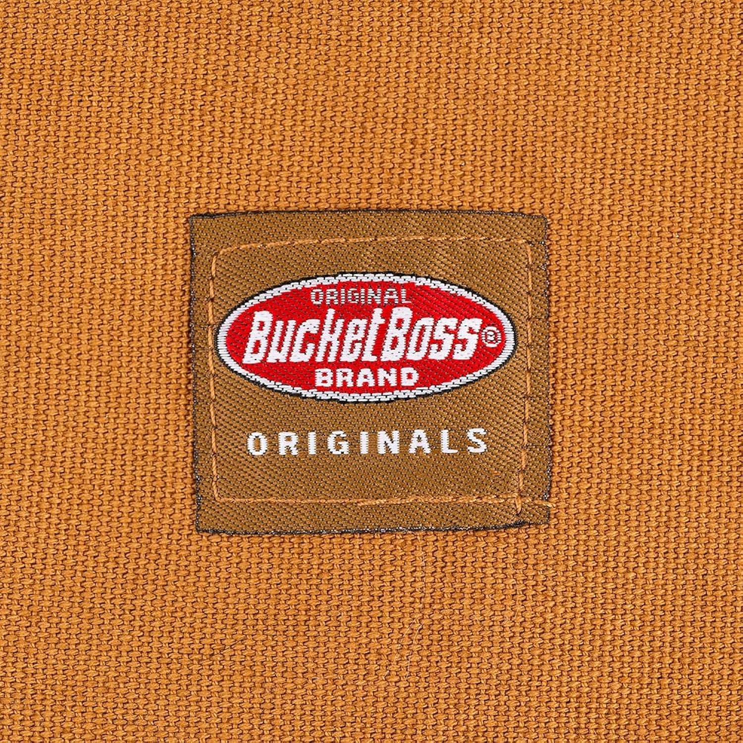 Bucket Boss mens Tool,adjustable,work Tool Bag, Brown, 16 pockets US