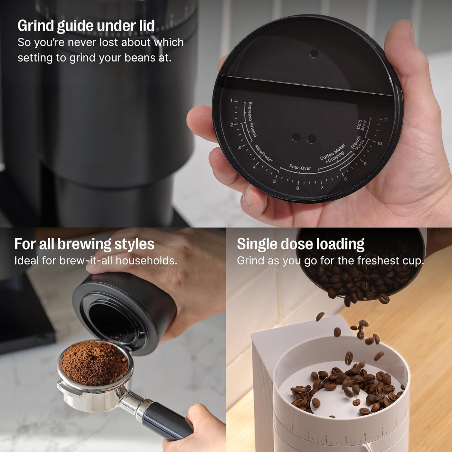 Fellow Opus Conical Burr Grinder in Matte White