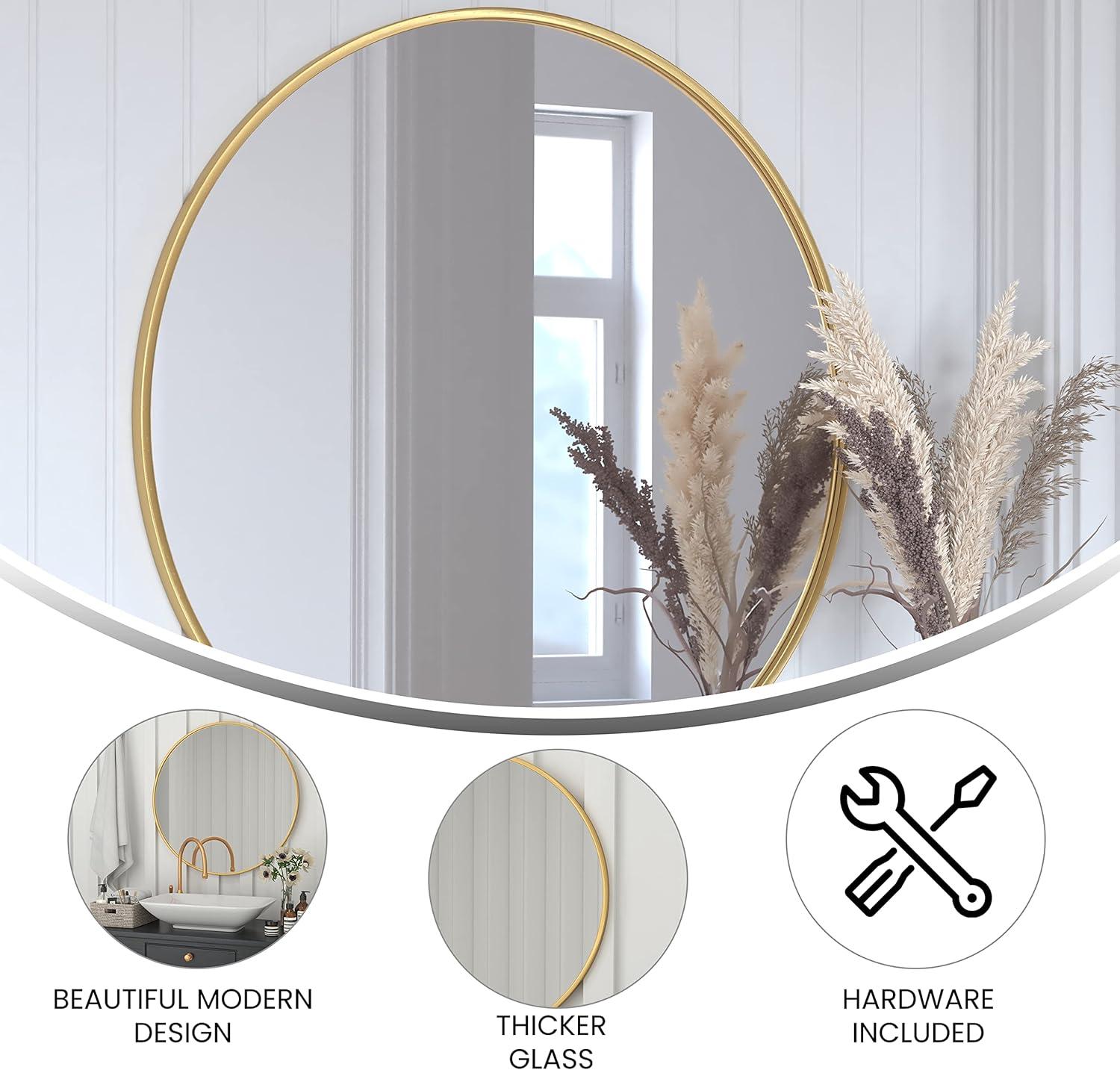 Metal Round Wall Mirror