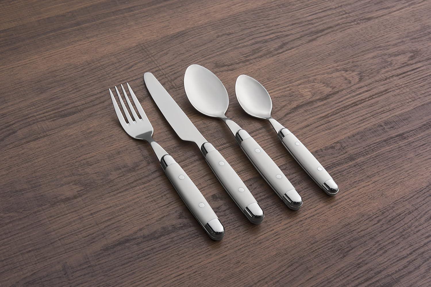 Jubilee White 18/0 16-Piece Flatware Set, Service for 4