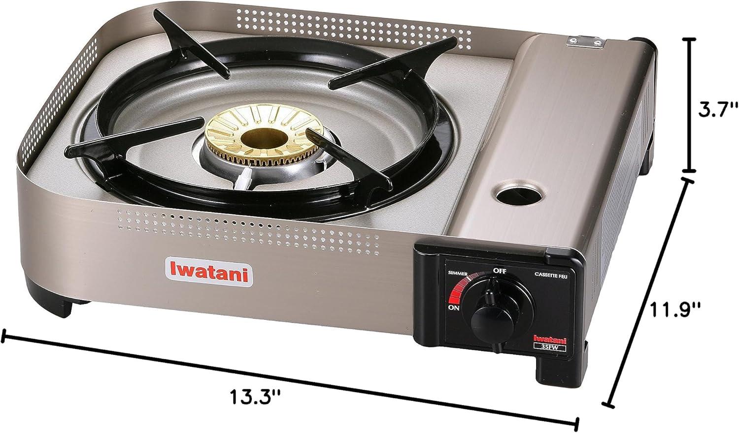 CodYinFI 35FW Single-Burner Butane Portable Cooktop Indoor & Outdoor Cooking Stove Medium