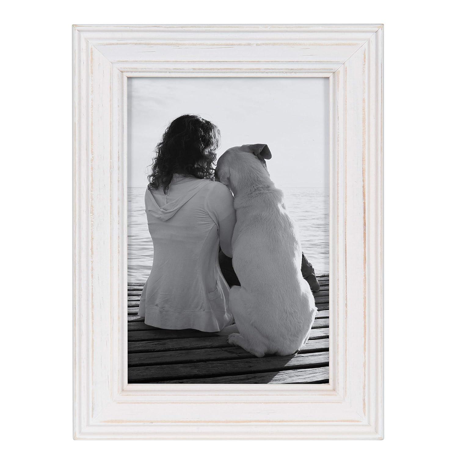 10pc Bordeaux Frame Box Set Matte White - Kate & Laurel All Things Decor: Wall Display, Modern Decor Style