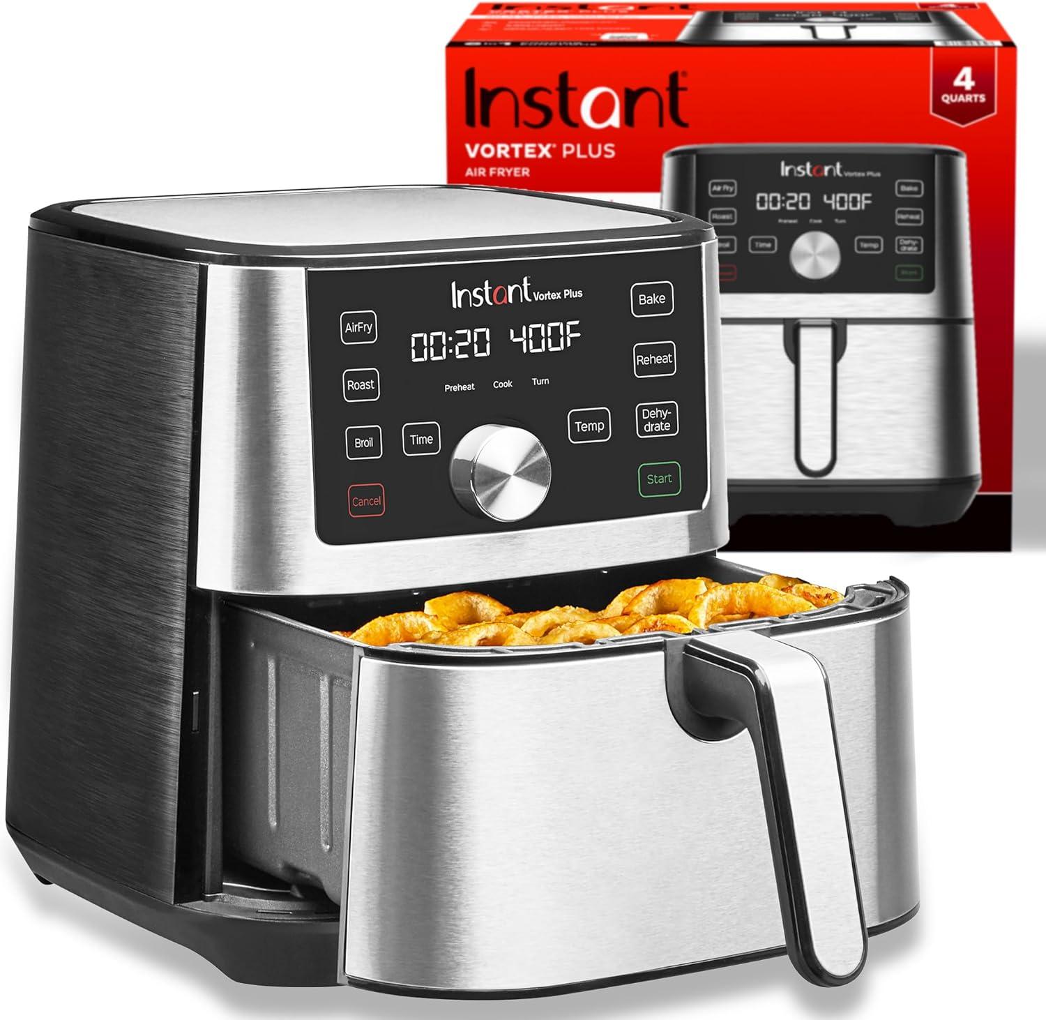 Instant Pot Vortex Plus 4qt 6-in-1 Stainless Steel Air Fryer