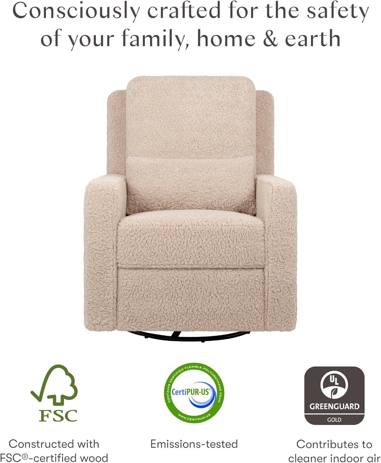Sigi Electronic Recliner And Glider In Eco-Performance Fabric With USB Port | Water Repellent & Stain Resistant
