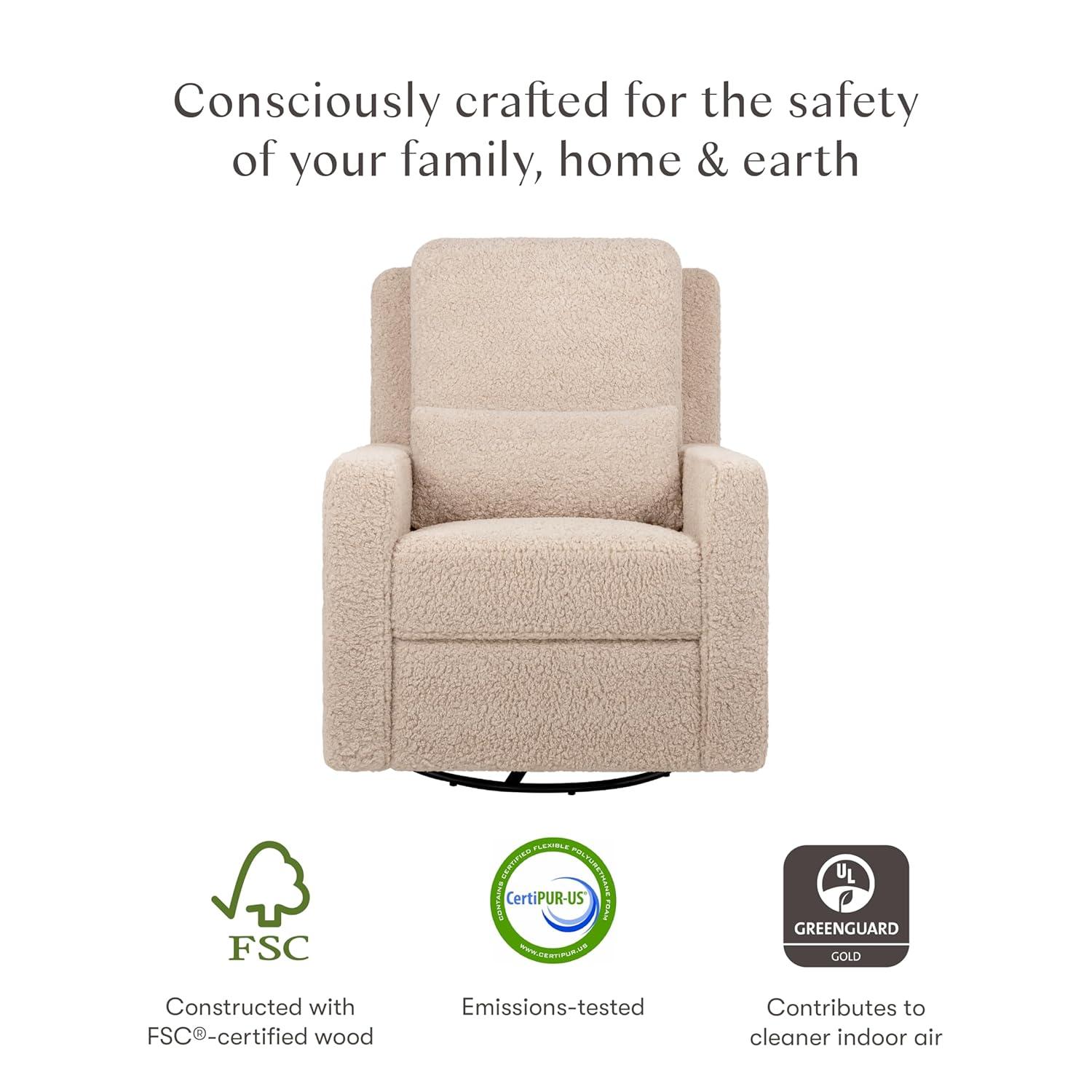 Sigi Electronic Recliner And Glider In Eco-Performance Fabric With USB Port | Water Repellent & Stain Resistant