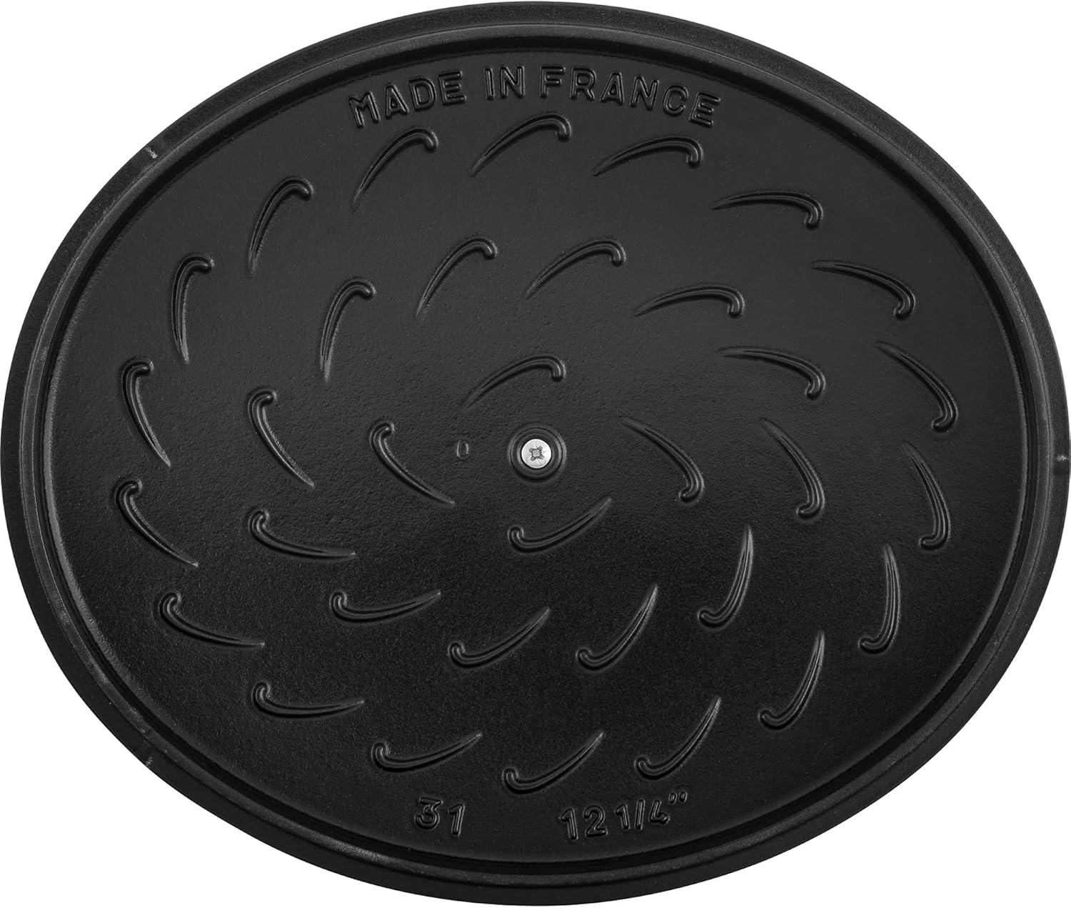 Staub Cast Iron 6.25-qt Shallow Oval Dutch Oven - Black