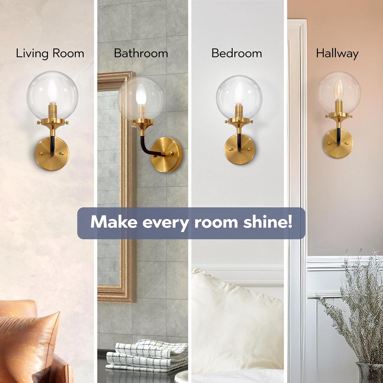 Elk Home Boudreaux 1 - Light Wall Light in  Antique Gold/Matte Black