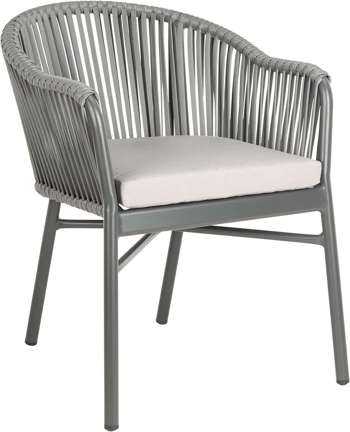 Stefano Rope Chair (Set of 2) - Grey - Safavieh.