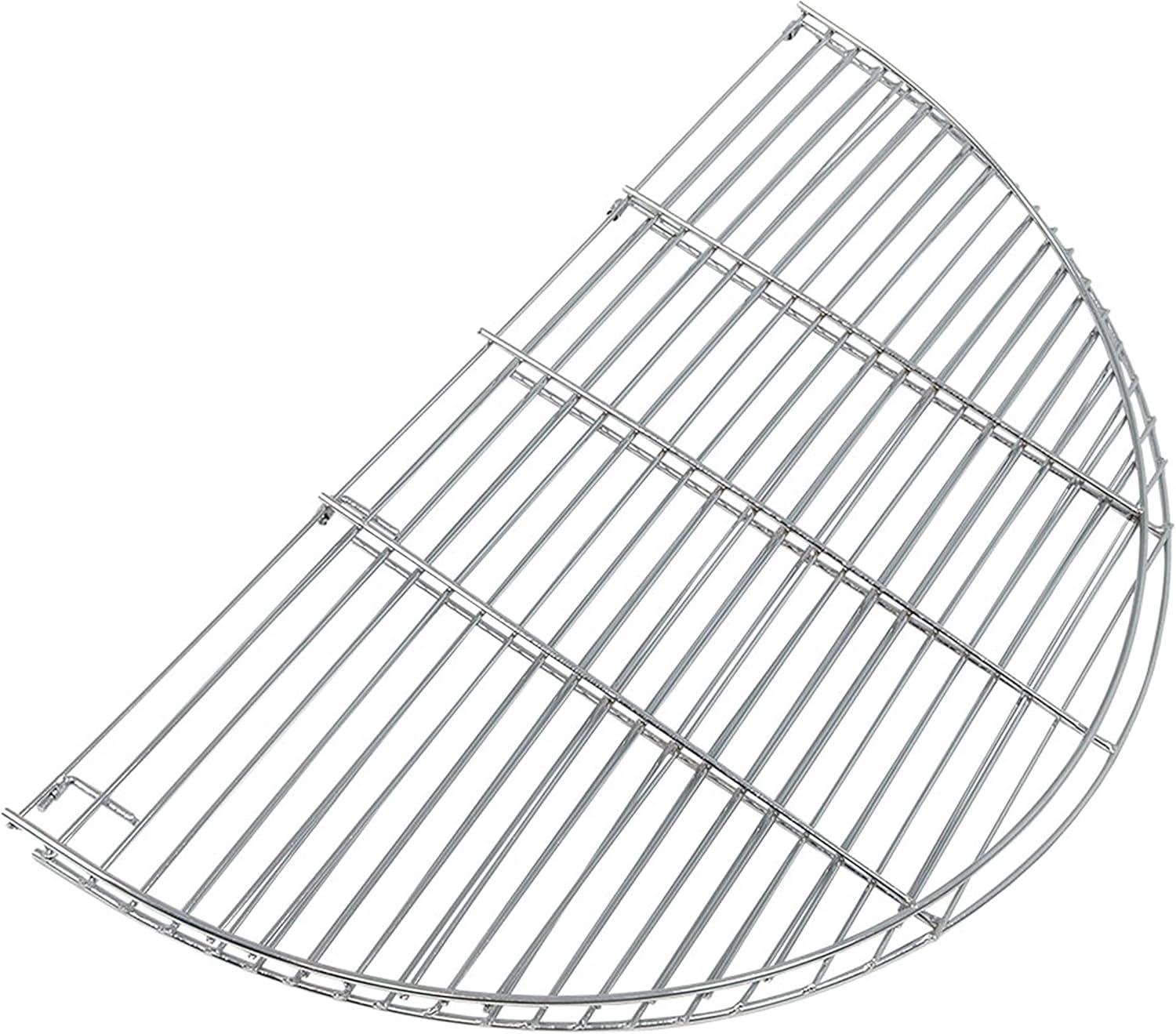 Sunnydaze Outdoor Camping Portable Heavy-Duty, Foldable Chrome-Plated Fire Pit Cooking Grill Grate - 36"