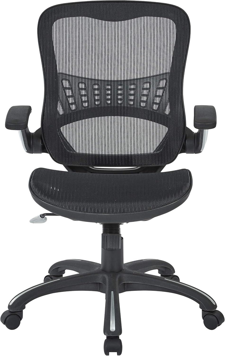 Mesh Black Fabric Seat and Back Managers Chair by Office Star