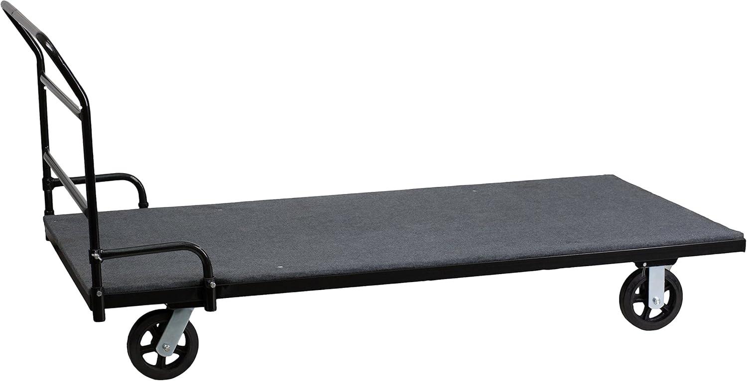 Flash Furniture Regency Folding Table Dolly with Carpeted Platform for Rectangular Tables
