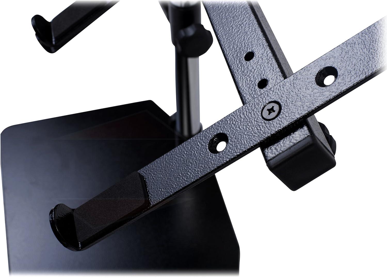 Fat Toad Adjustable Height Dual Laptop Electronic Stand with Arm Mounts, Black