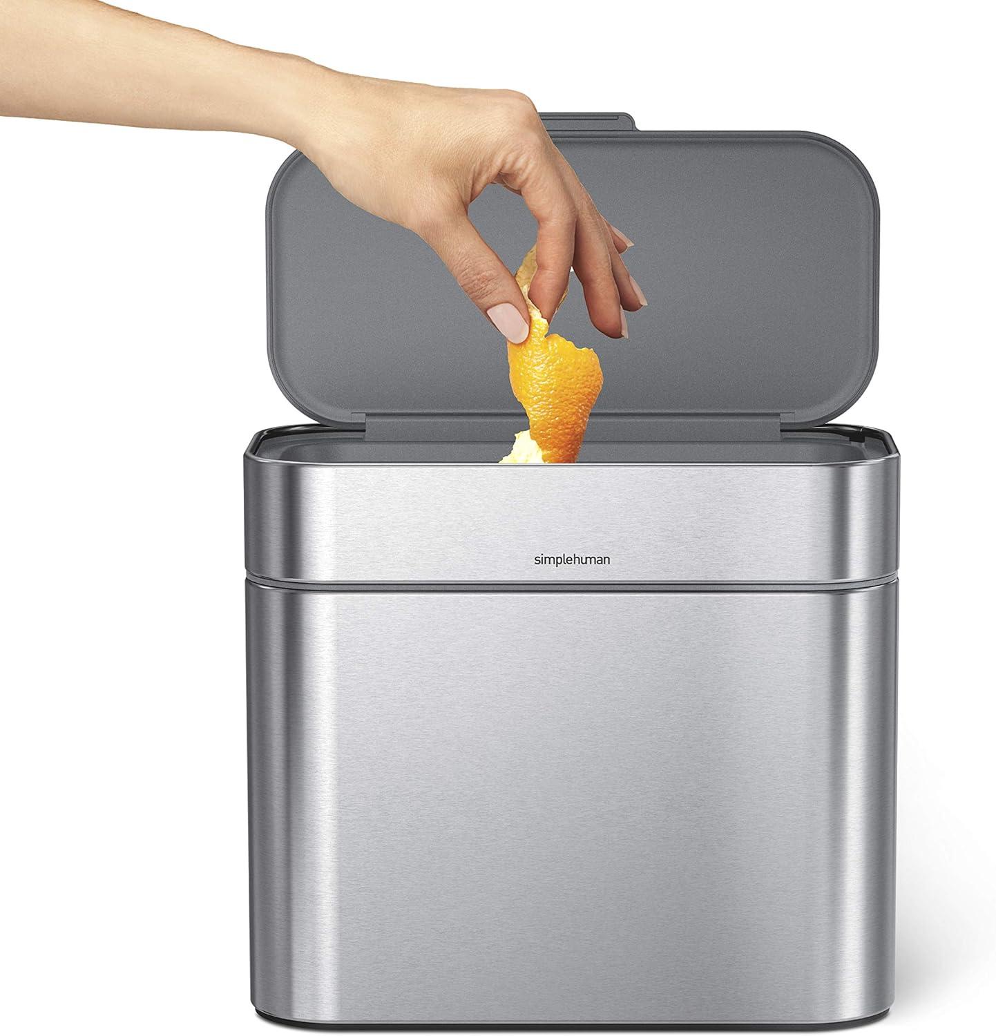 simplehuman ® 4-L Stainless Steel Compost Caddy