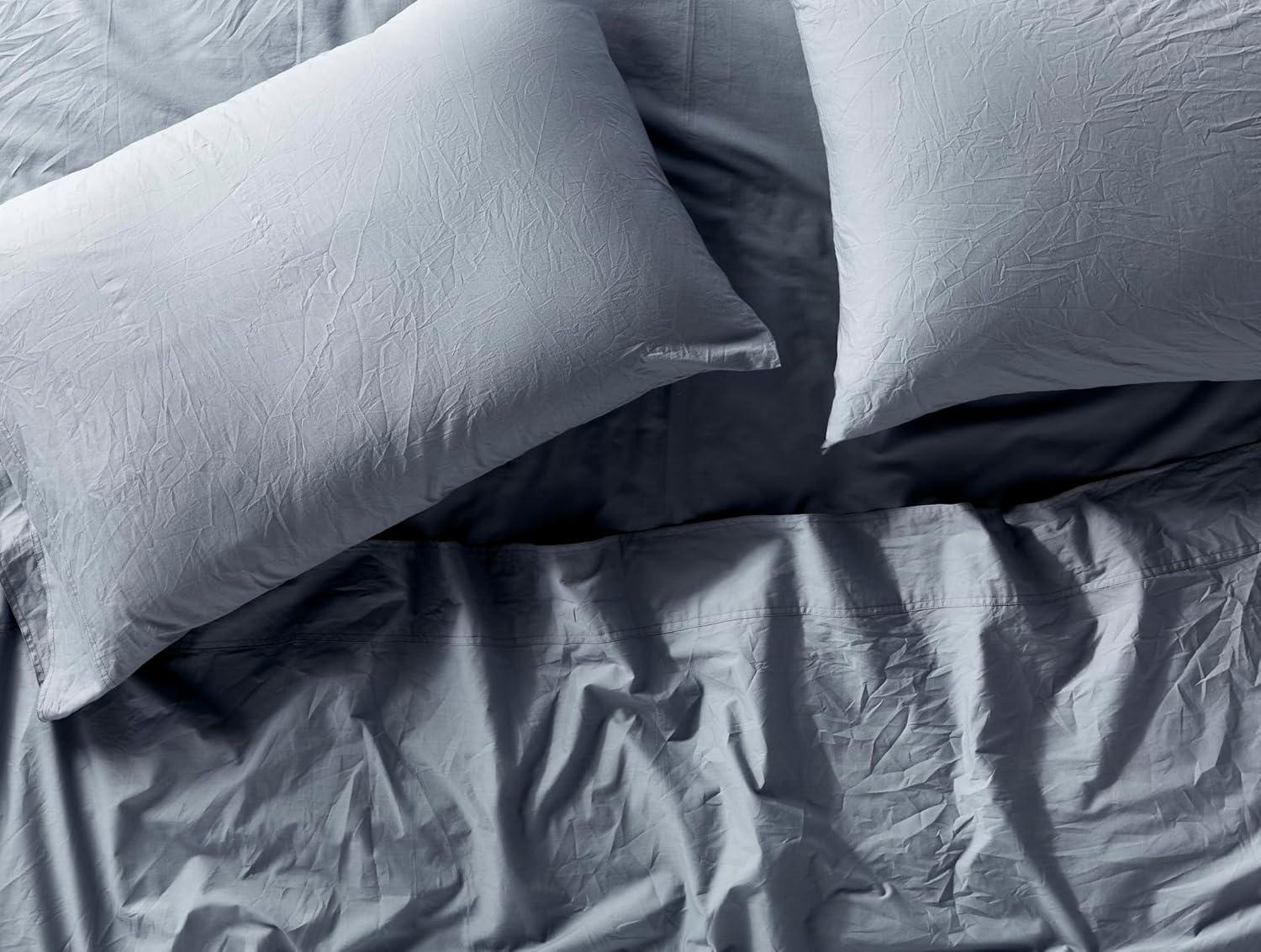 Organic Crinkled Percale Sheet Set