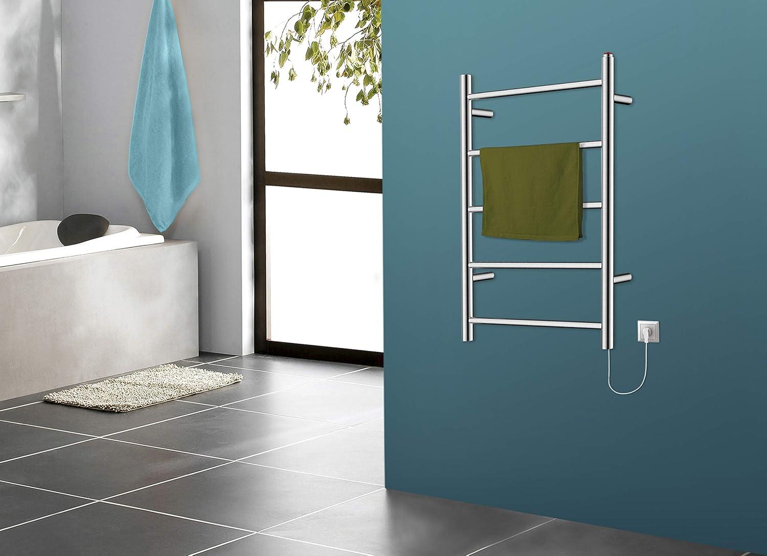 Kingston Brass Templeton Freestanding or Wall Mount Hardwired/Plug-In Electric Towel Warmer