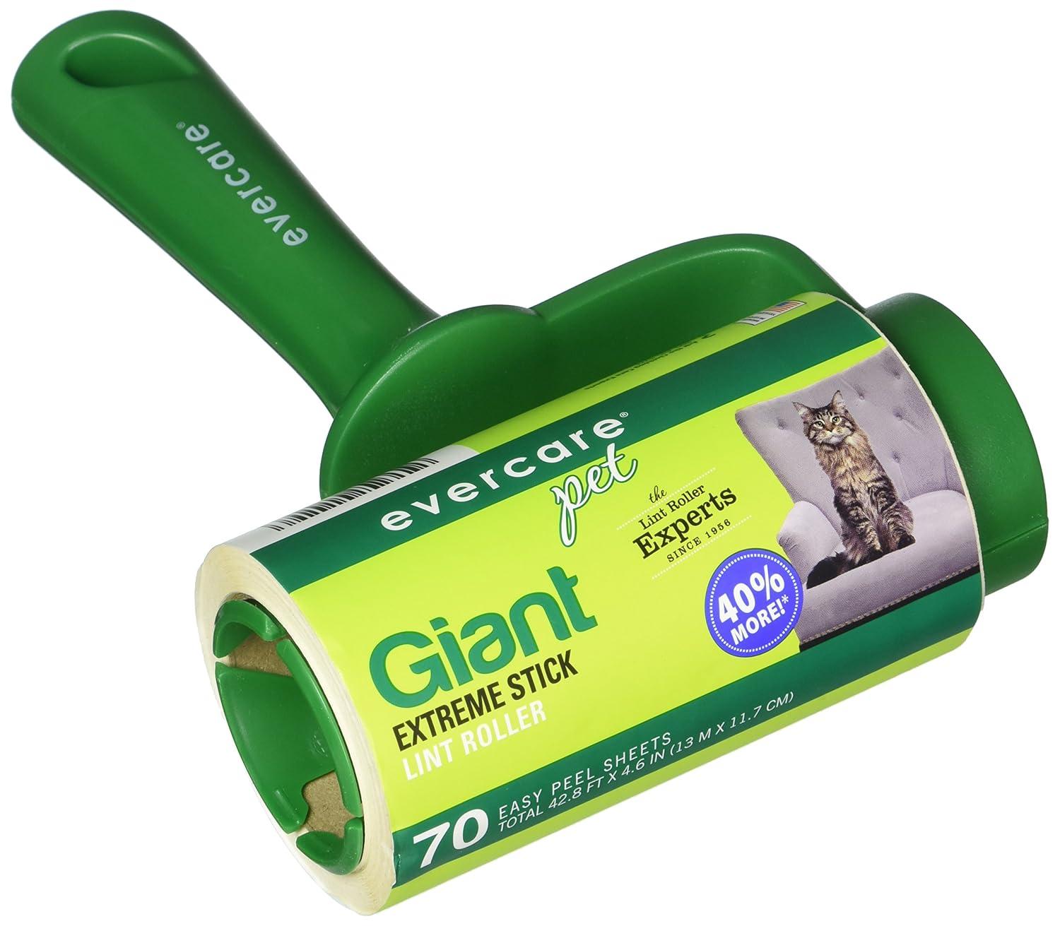 Evercare Pet Extreme Stick Lint Roller, Giant, 70 Sheets