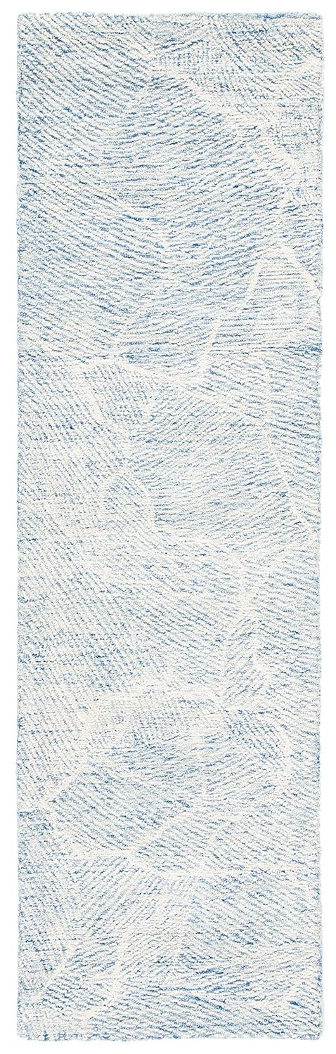 Metro MET999 Hand Tufted Indoor Runner Rug - Blue/Ivory - 2'3"x8' - Safavieh