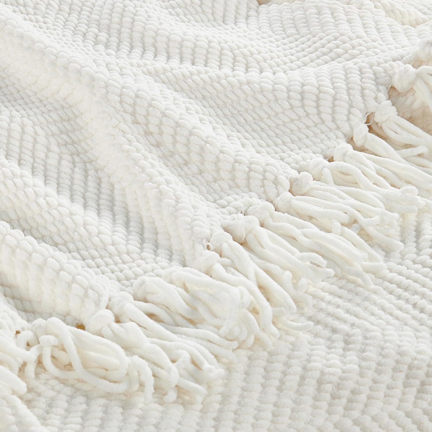 Home Soft Things Tweed Knitted Throw Blanket