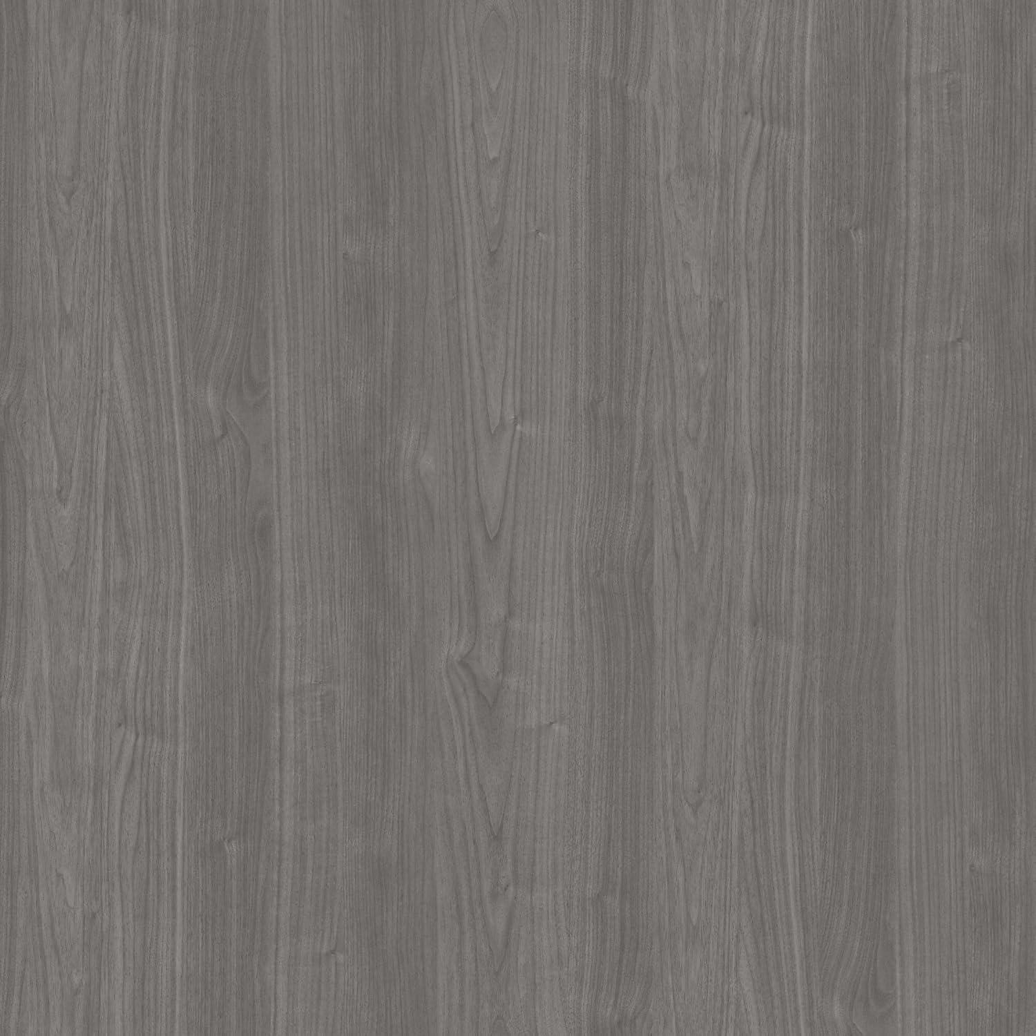 Cabot 60W Computer Desk with Hutch in Modern Gray - Engineered Wood