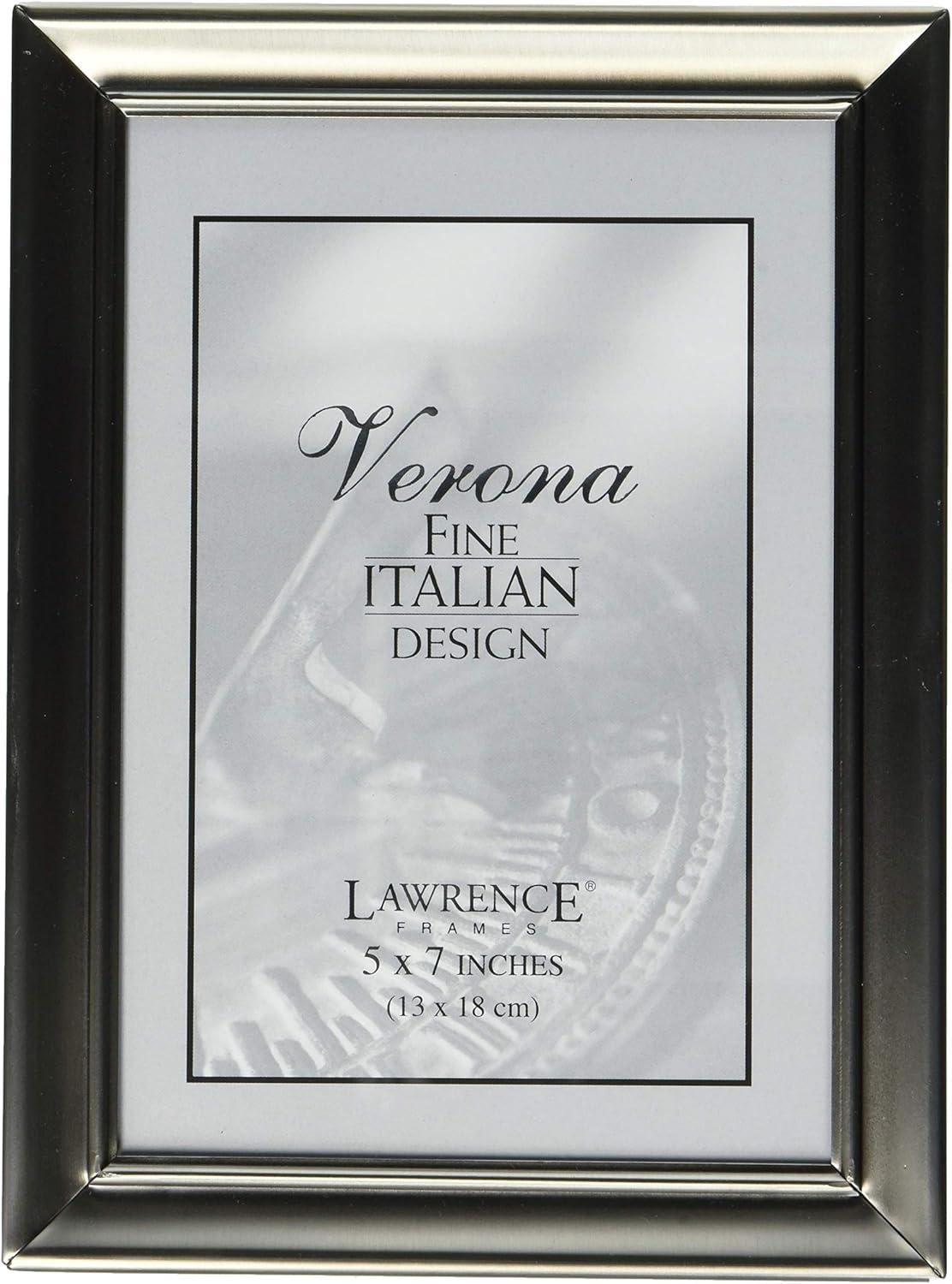 Brushed Pewter 5x7 Metal Picture Frame