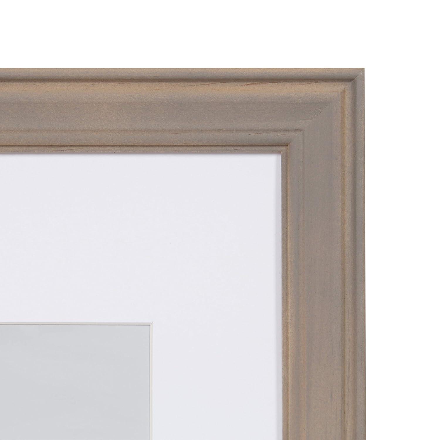 10pc Bordeaux Frame Box Set White/Black/Natural Wood - Kate & Laurel All Things Decor: Wall Display, Multi-Size, Modern Decor