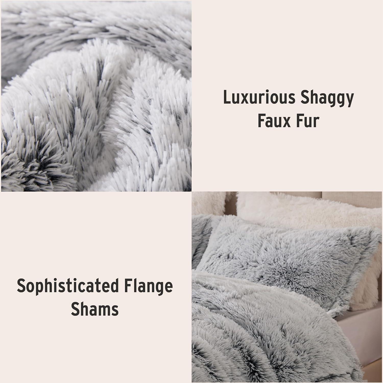 Malea Shaggy Faux Fur Comforter Mini Set