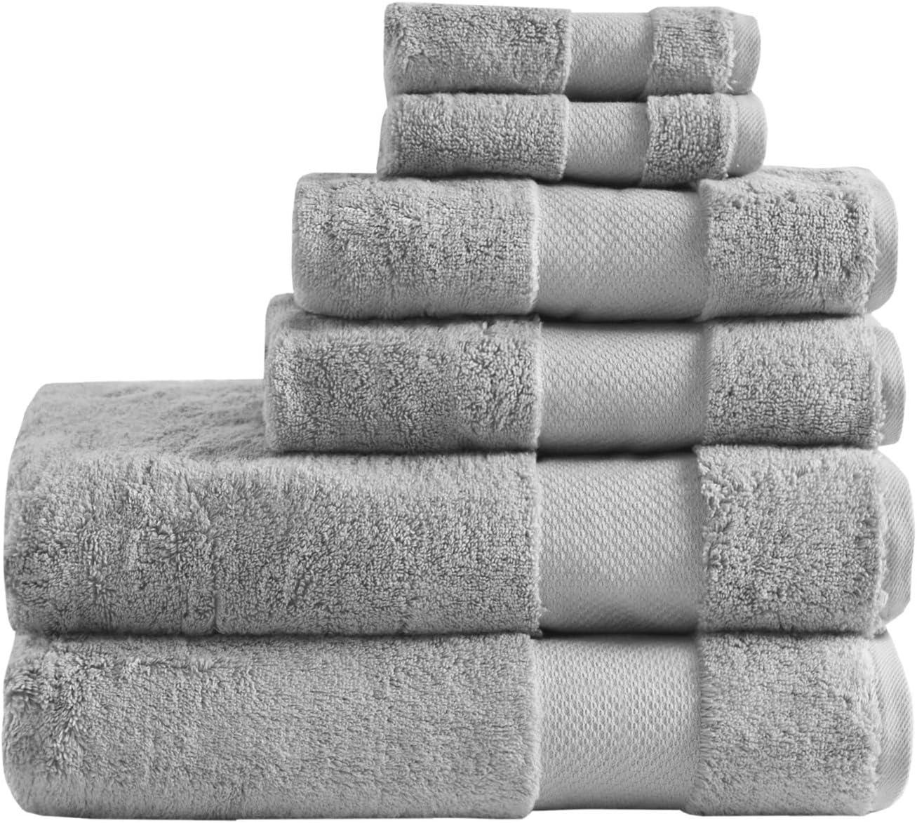 Turkish 6 Piece 100% Cotton Oversized Towel Set