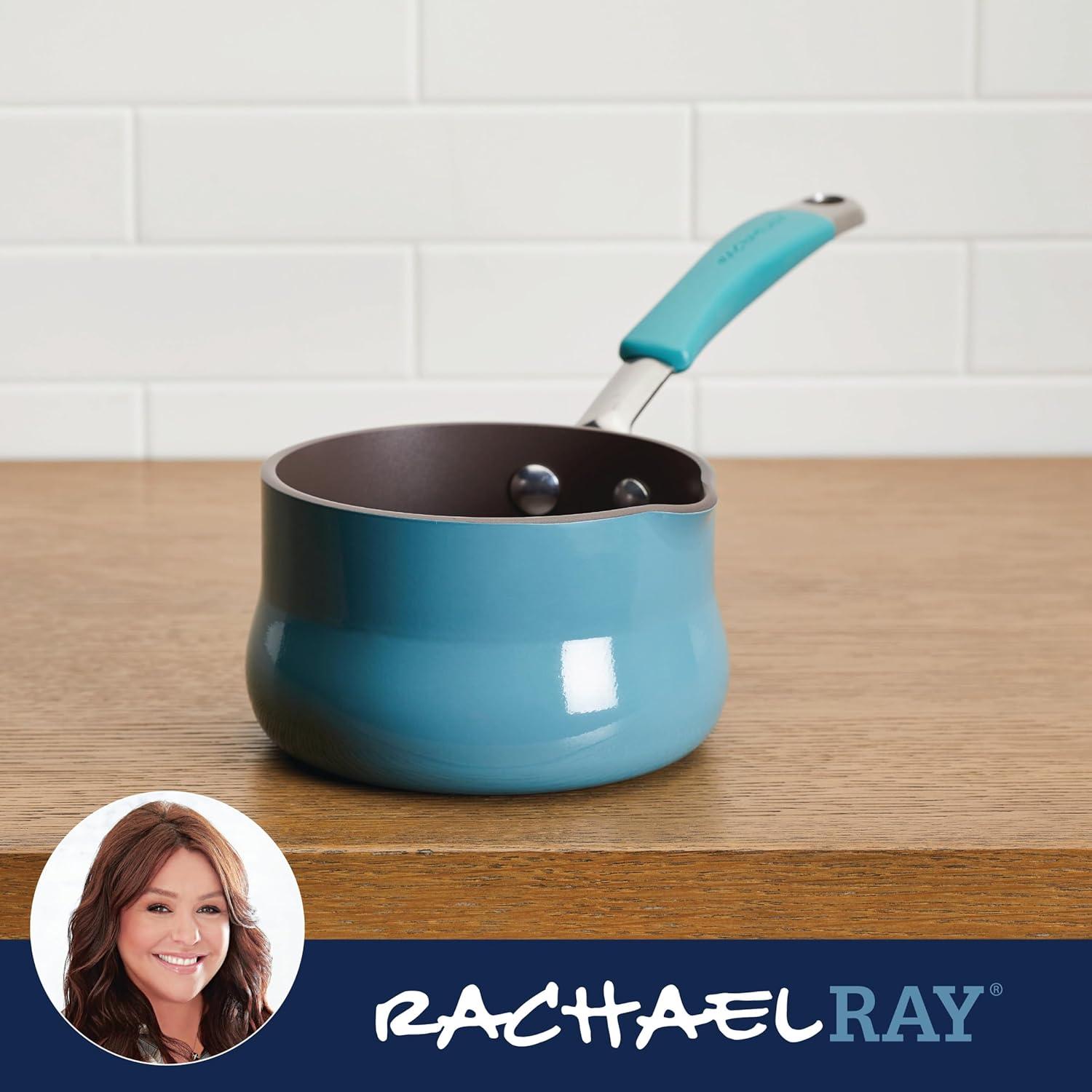 Rachael Ray Cucina Hard Enamel 0.75 qt. Nonstick Butter Warmer