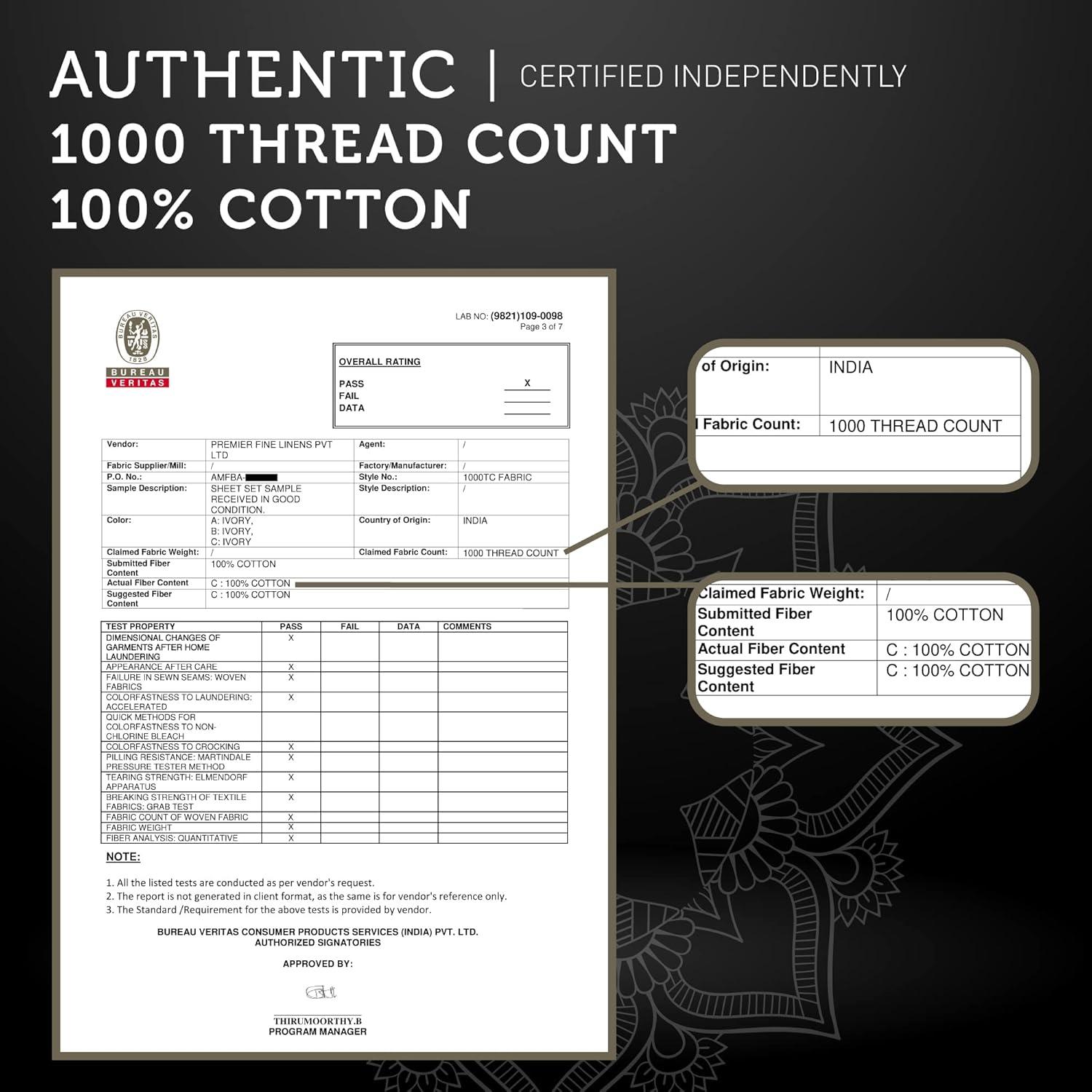 Hyde Lane California King Sheets - 1000 Thread Count Luxury Cotton, Deep Pocket Fitted Sheet Set, Soft & Breathable Sateen Weave, Durable & Elegant Bedding (Grey)