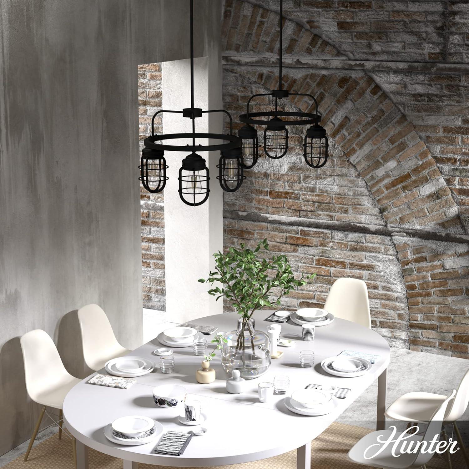 Starklake 3 Light Chandelier Statement Wagon Wheel Chandelier