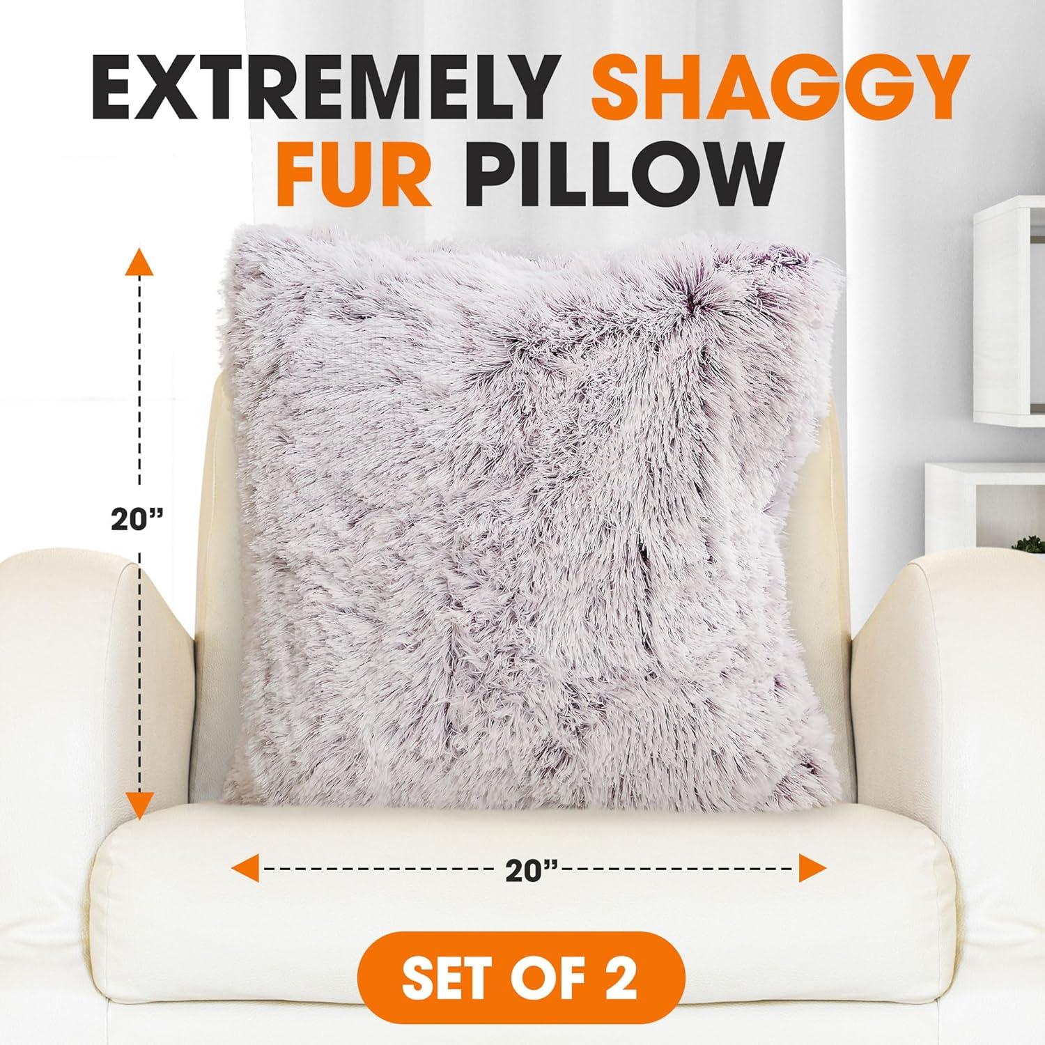 Faux Fur Throw Pillow