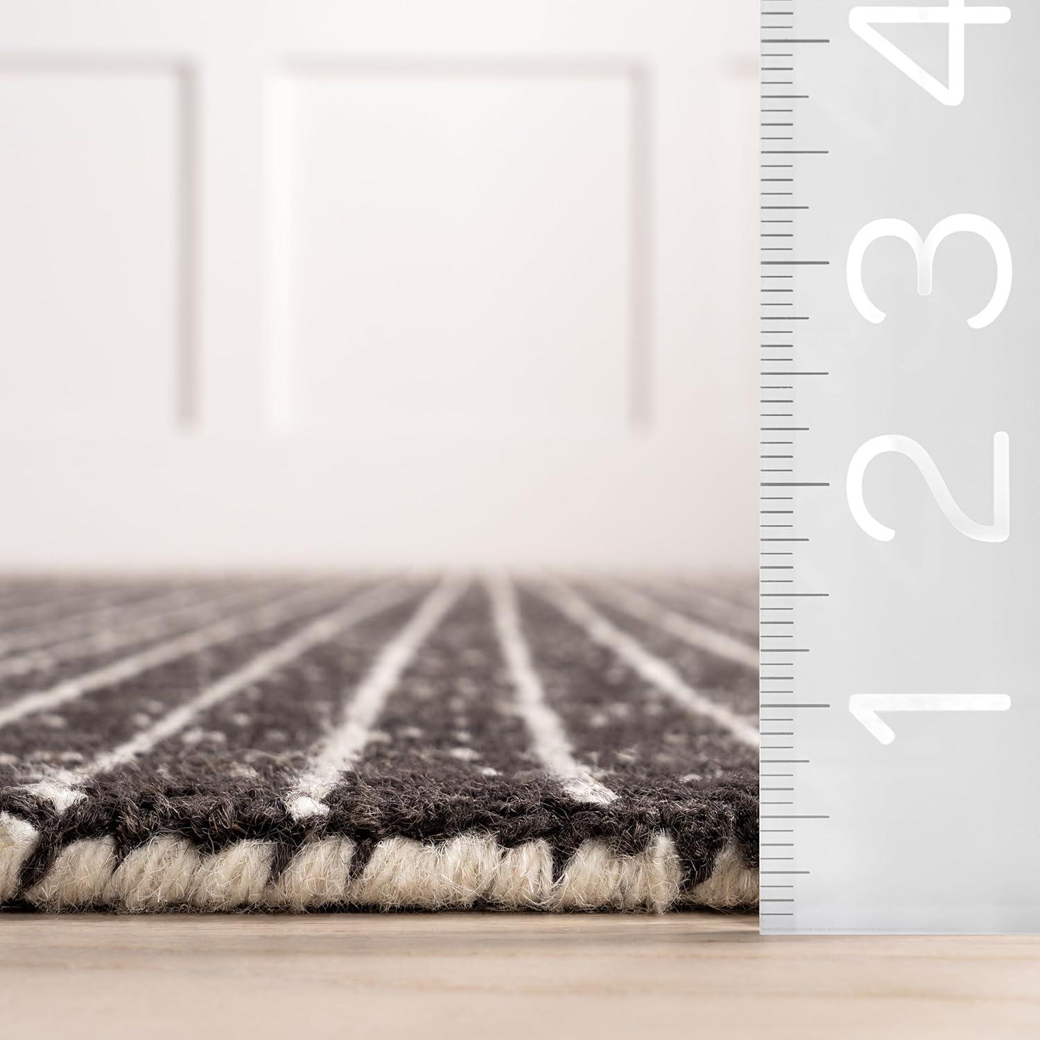 Katasha Checked Wool Area Rug