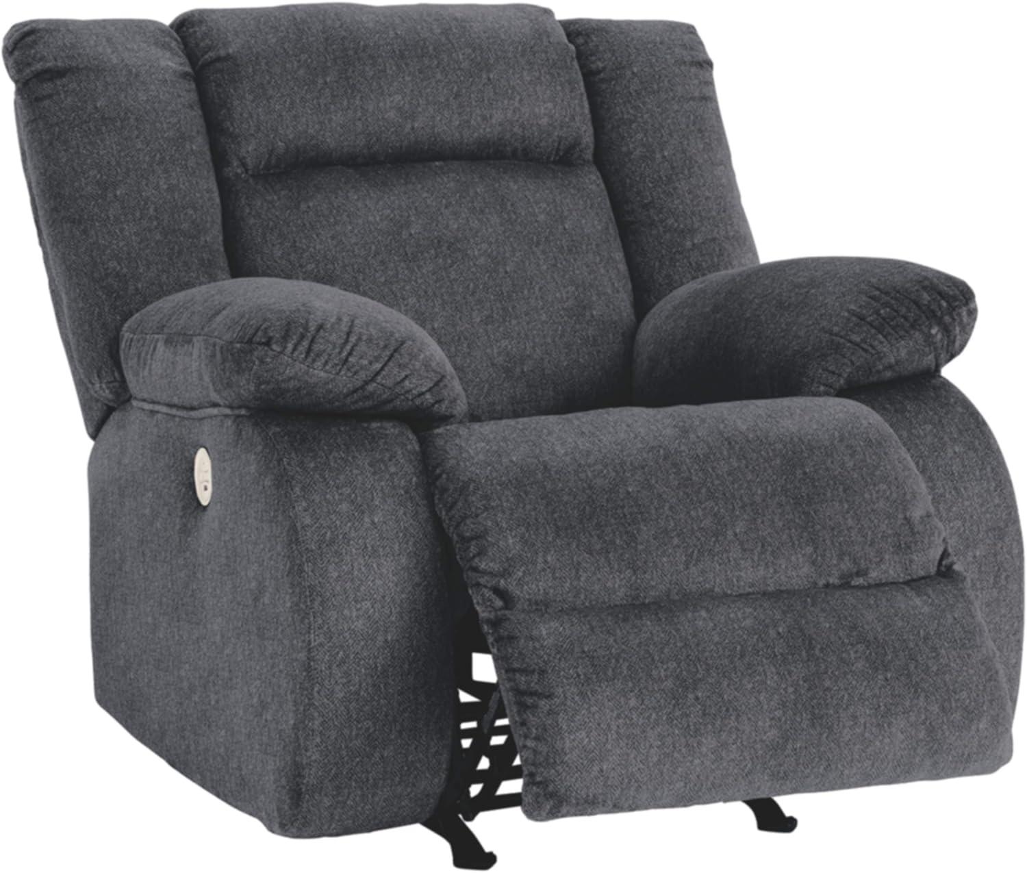 Ashley Furniture Burkner Dark Gray Power Recliner