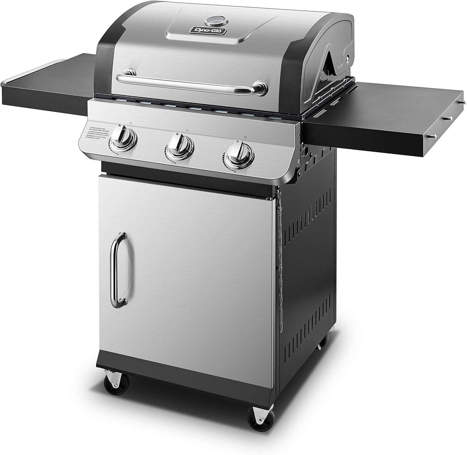 Dyna-Glo 3 - Burner Free Standing 36000 BTU Gas Grill with Cabinet